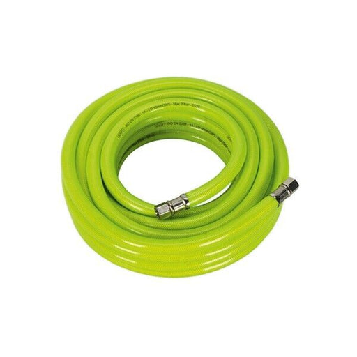 Sealey Ahfc1038 Air Hose High Visibility 10Mtr X 10Mm with 1/4In Bsp Unions