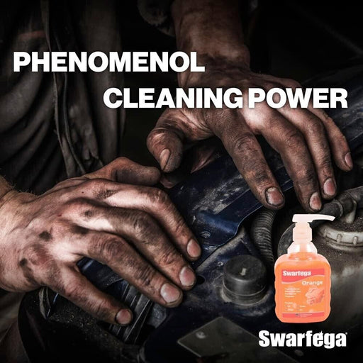 Swarfega Orange Wash 450 ML & Disposable Nitrile Gloves Blue Size  M Pack 100