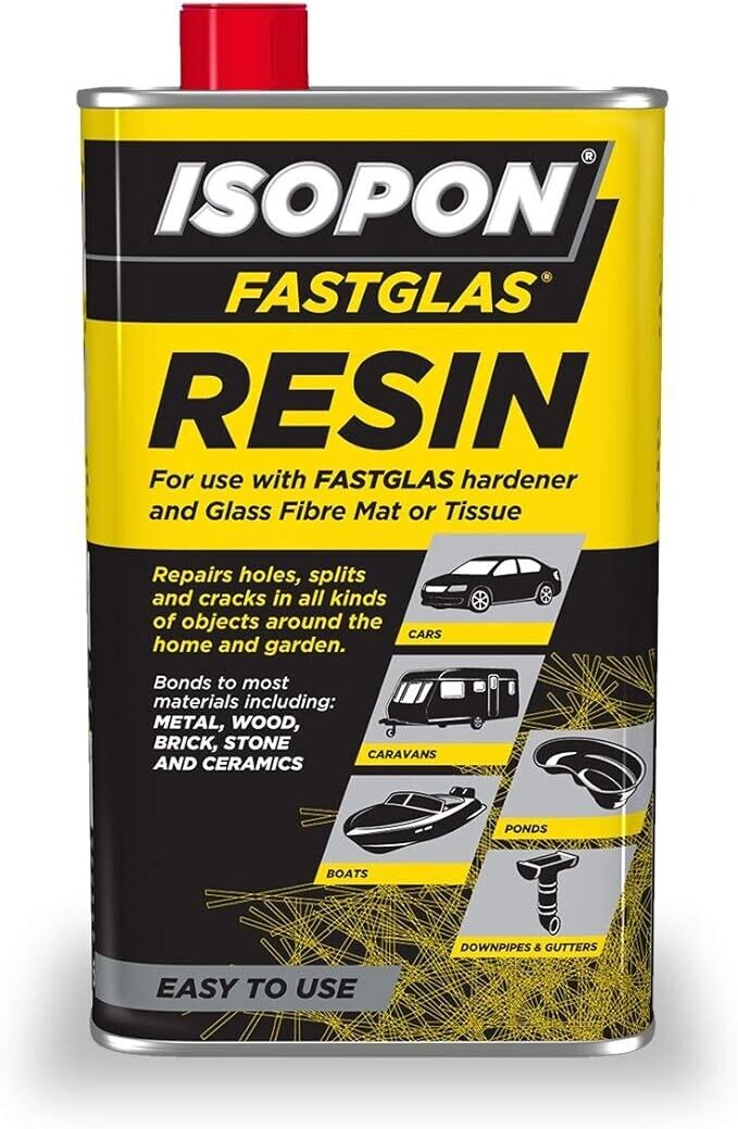 U-pol Isopon Fastglas Fast Curing Polyester Laminating Resin 1 L
