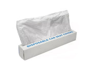 100 x DISPOSABLE CAR SEAT PLASTIC COVERS ROLL