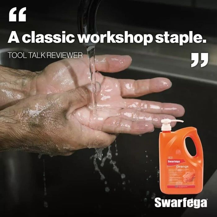 Swarfega Orange Wash 4L & Blue 2-Ply Paper Hand Towels 2700 Sheets Pack of 6