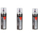 3 X MONOFIL VARIO+ TEXTURE  BLACK BUMPER PAINT Aerosol 500ml
