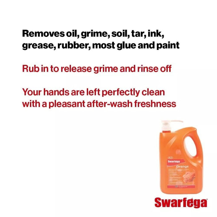 Swarfega Orange Wash & Disposable Nitrile Gloves Powder Free Blue Size M PK 100
