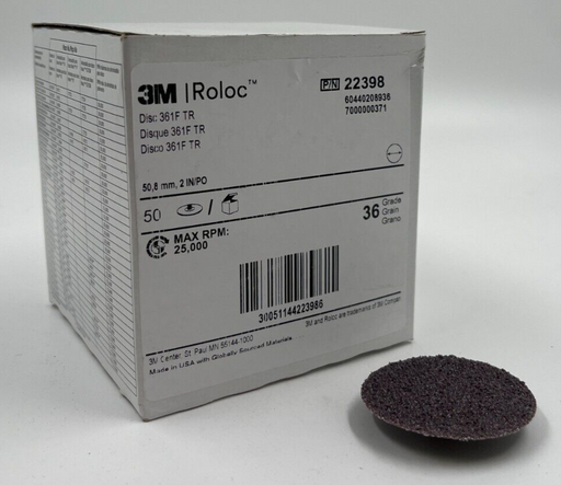 3M Roloc 22398 Grit P36 50mm x 50 Discs