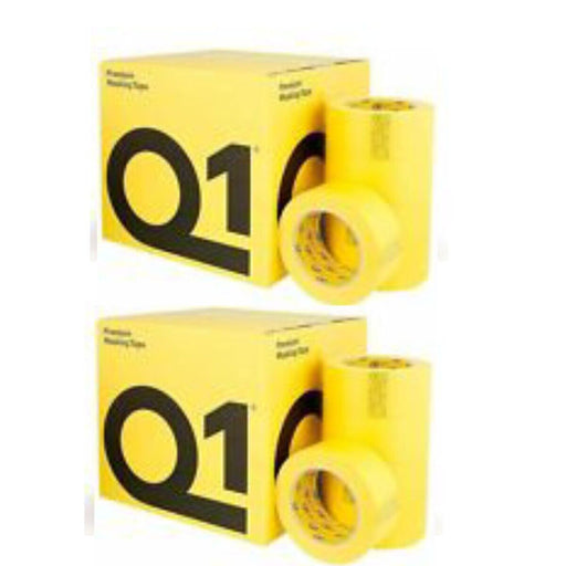 2 Q1 Premium High Performance Automotive Masking Tape 48mm x 50m BOX of 20 rolls