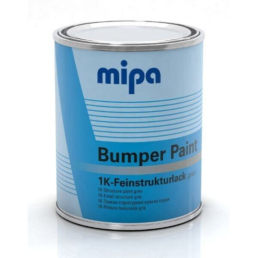 MIPA 1K Dark Grey Bumper Paint  Textured Coating Fast Drying 1L