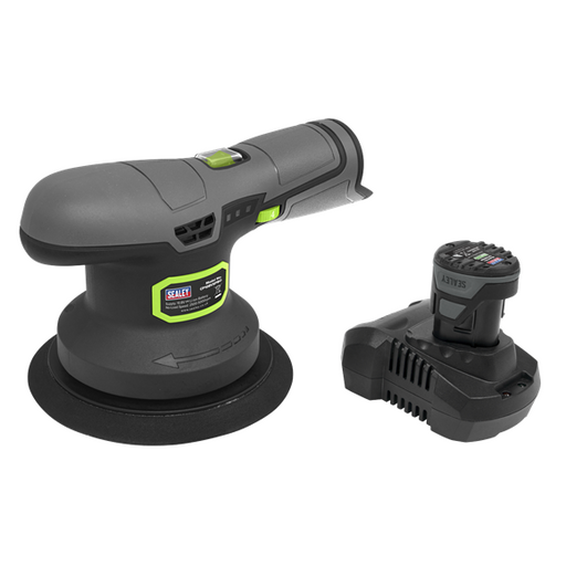 Sealey 10.8V 2Ah SV10.8 Series 150mm Cordless Dual Action Sander or Polisher Kit
