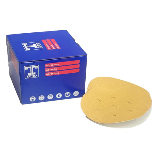 T-Euro T1124 747 Sanding Discs Grit P240 150mm 15 Holes 100pcs