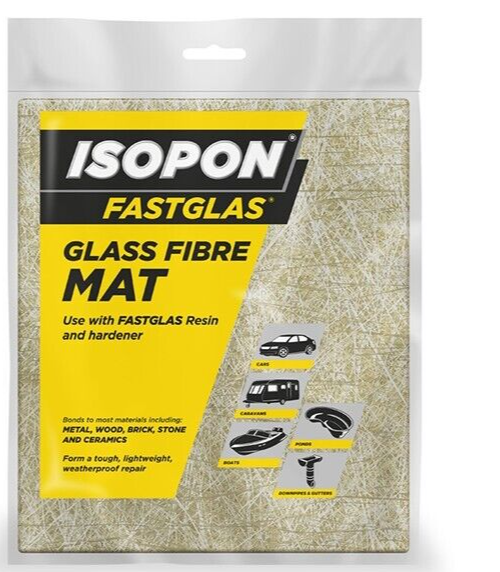 U-POL ISOPON Fastglas Fibre Glass Mat 25cm x 110cm x 2 mats