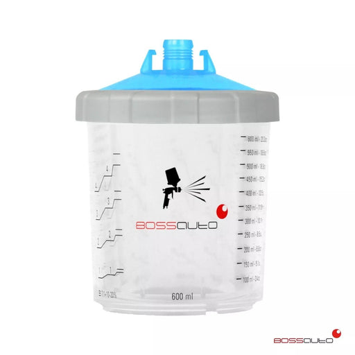 50 x PPS BPS Boss Auto Paint cup system 600ml 125 microns