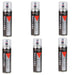 6 X MONOFIL VARIO+ TEXTURE  BLACK BUMPER PAINT Aerosol 500ml