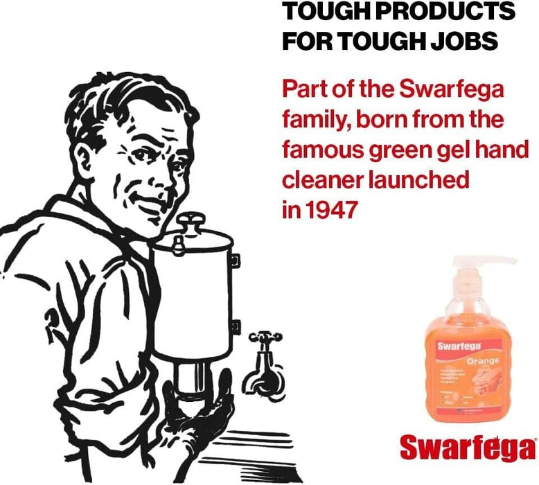Swarfega Orange Wash 450 ML & Disposable Nitrile Gloves Blue Size  M Pack 100