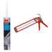 3M 8509 Windscreen Sealer, Black, 310 ml With Sealey AK39 Caulking Gun 330mm