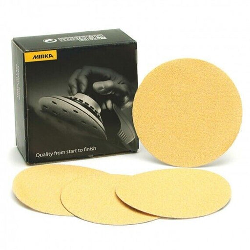 50 X Mirka GOLD 77mm Grit P800 - P400 Sanding discs