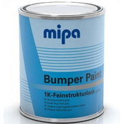 MIPA 1K Grey Bumper Paint  Textured Coating Fast Drying 1L