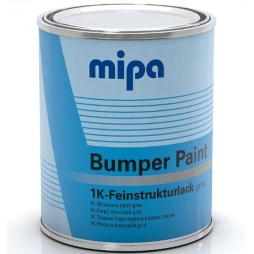MIPA 1K Grey Bumper Paint  Textured Coating Fast Drying 1L