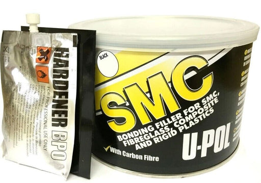 U-Pol SMC Bonding Compound Easy Sand Plastic Filler 1.1Ltr Black