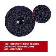 3M 51893 Roloc Scotch Brite Clean & Strip purple Disc 100 x 13 x 6mm