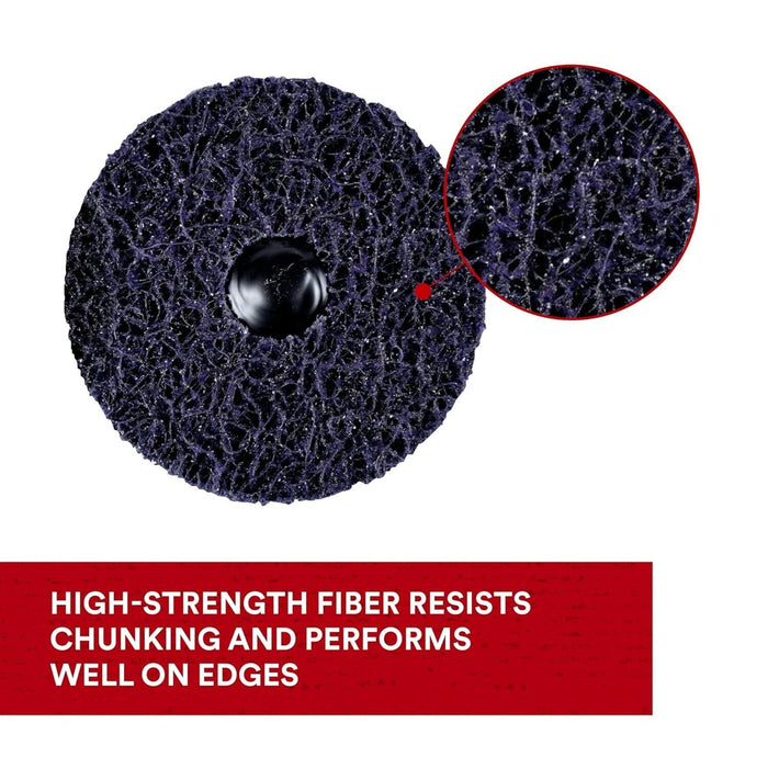 3M 51893 Roloc Scotch Brite Clean & Strip purple Disc 100 x 13 x 6mm