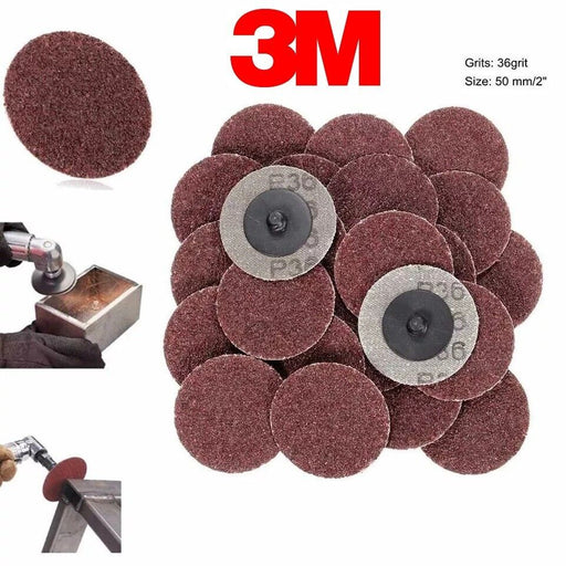 3M 22398 ROLOC FIBRE DISCS P36 50MM PK50 - BROWN