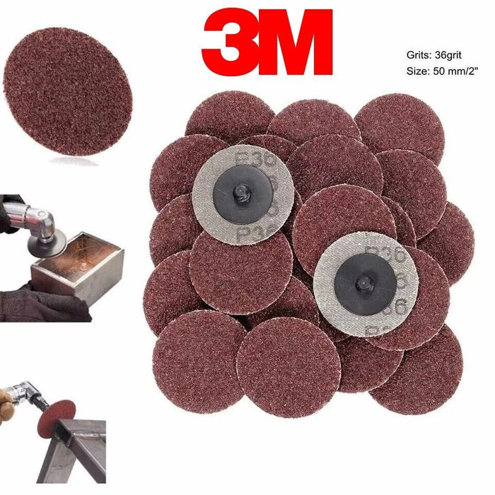 3M 22398 ROLOC FIBRE DISCS P36 50MM PK50 - BROWN