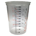 600ml Clear Plastic Mixing Cup - 10pk - No Lid
