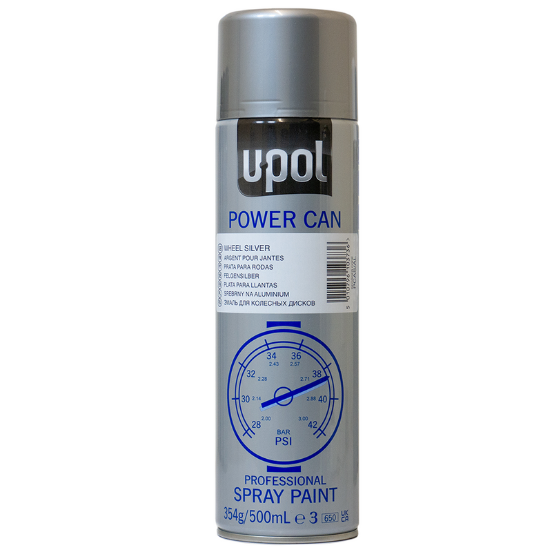 UPOL Power Can Silver, Etch Primer, Matt Black, Satin Black, Clear, Grey Primer