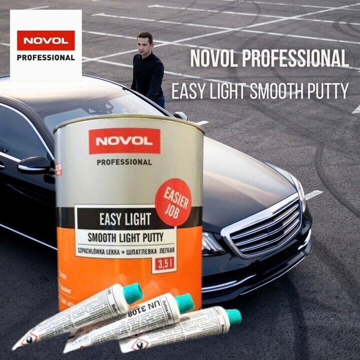 NOVOL Professional Easy light Smooth Light Putty Body Filler Car Finishing  3.5L