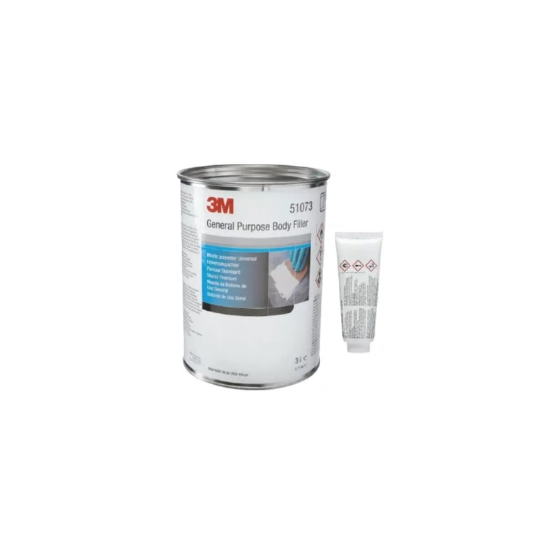 3M 51073 GENERAL PURPOSE BODY FILLER 3LITRE WITH HARDENER PREMIUM CAR PRODUCT