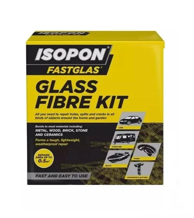 ISOPON Fastglas Glass Fibre Repair Kit – Large Car Body, Boat & DIY Repair Kit