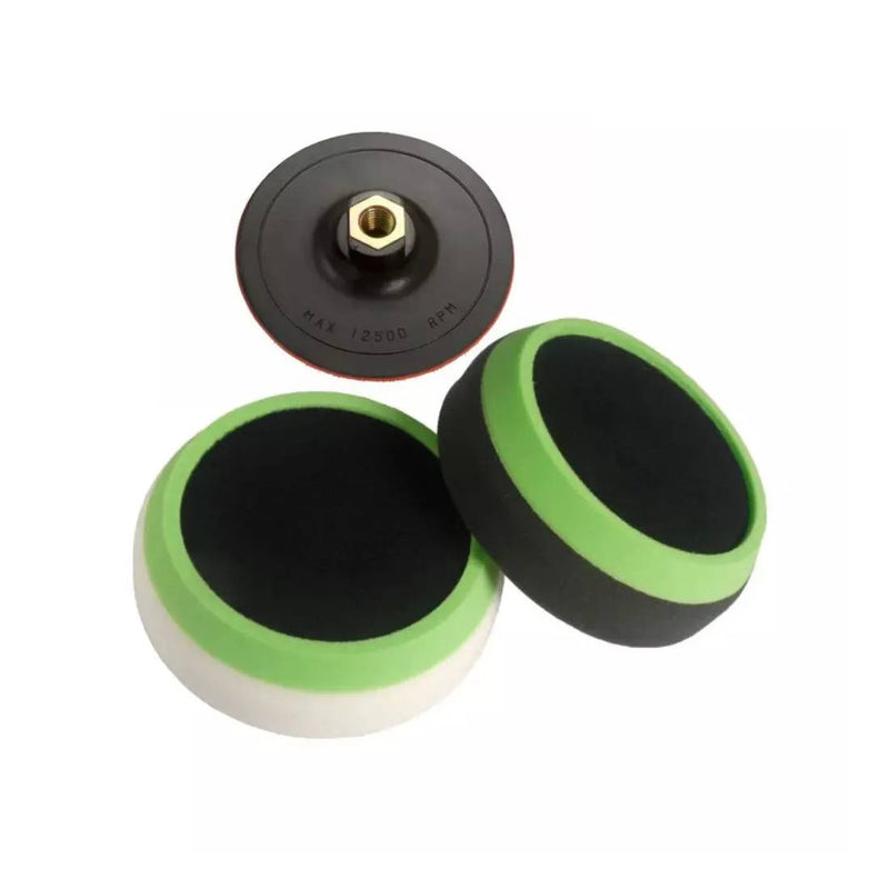 Fast-Mover FMT6089  Compound Polishing Pad Kit With M14 115mm Plate - 3PC