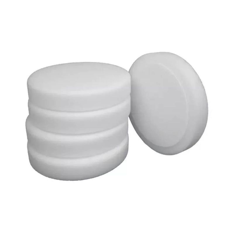 FAST-MOVER Hook & Loop Hard Compounding Pad 150mm x 30mm White Foam, pack of 5