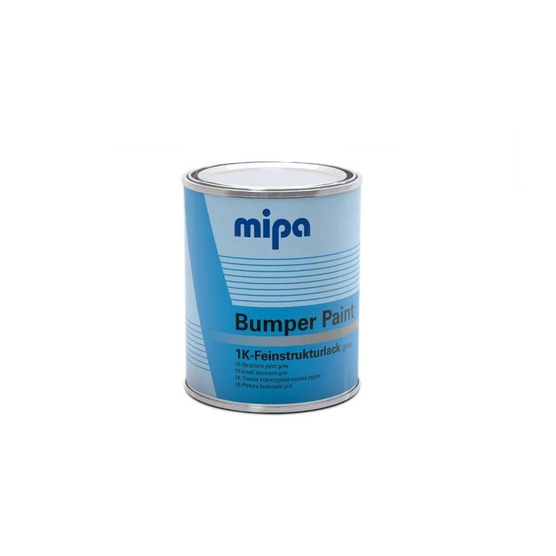MIPA 1K Grey Bumper Paint  Textured Coating Fast Drying 1L