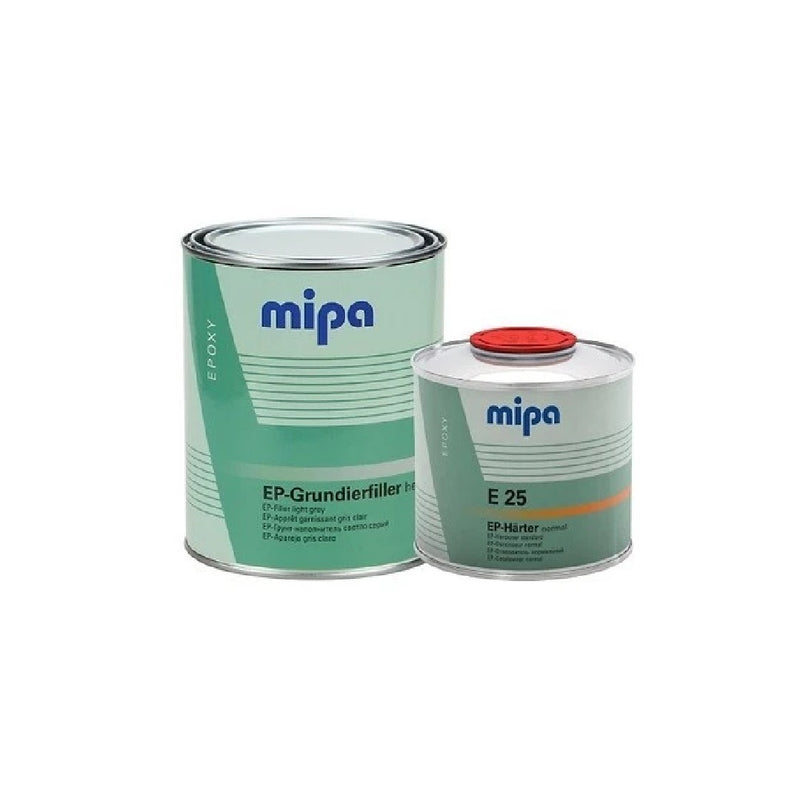 MIPA EP-Grundierfiller EPOXY PRIMER 2k + EP FAST HARDENER E10  - 1.5L KIT GREY