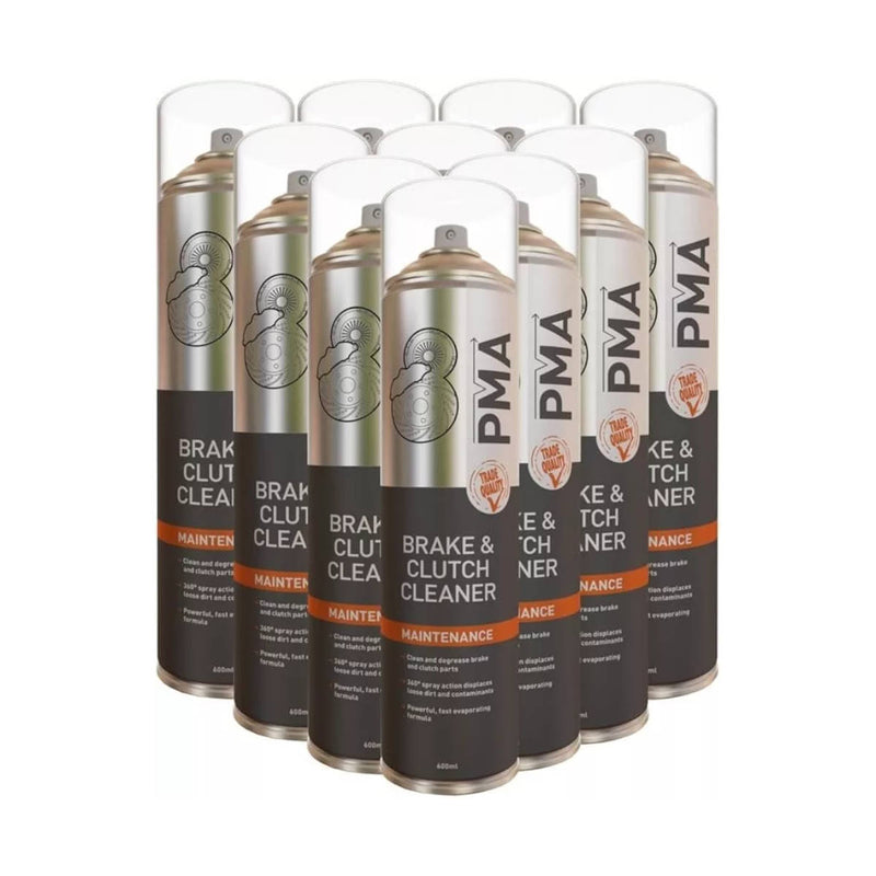 10 x PMA Trade Quality Brake & Clutch solvent Cleaner Degreaser 600ml
