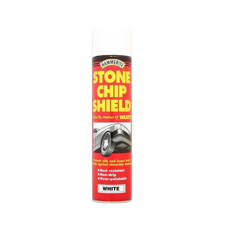 Hammerite Stone Chip Shield  Aerosol Spray Paint - Black, Grey, White