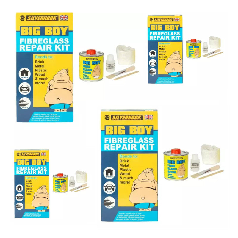 4x Big Boy Fibre Glass Resin Repair Kit All in One Bonding