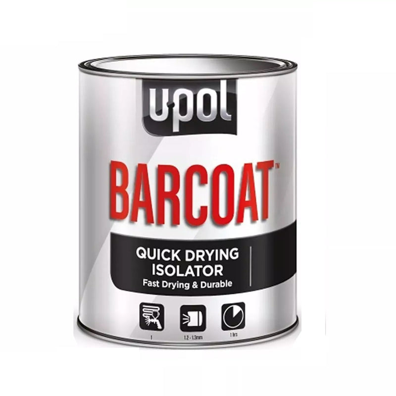 U-POL Barcoat Quick Drying Isolator 1L – Automotive Primer Sealer for Paint Prep