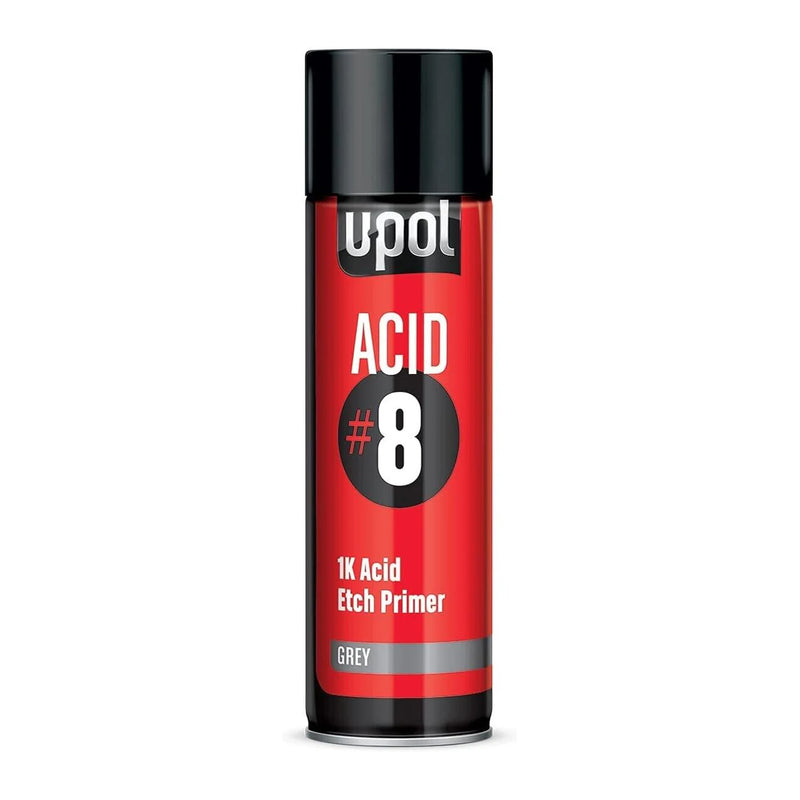U-POL Acid 8 Etch Primer Grey 1K Aerosol 450ml – High Adhesion Automotive Metal Primer