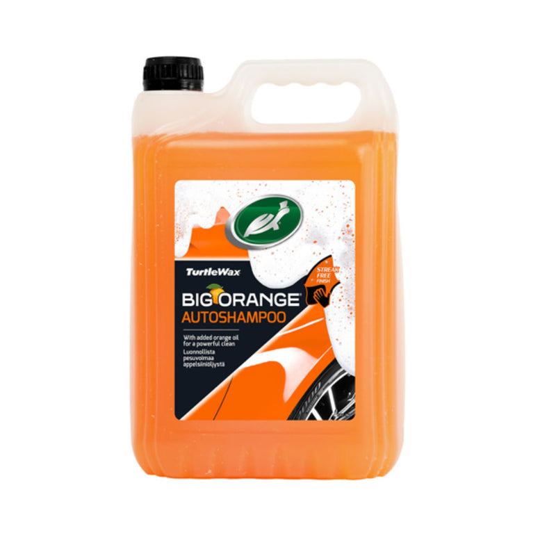 Turtle Wax Big Orange Car Shampoo Cleans Finish 5 Litre