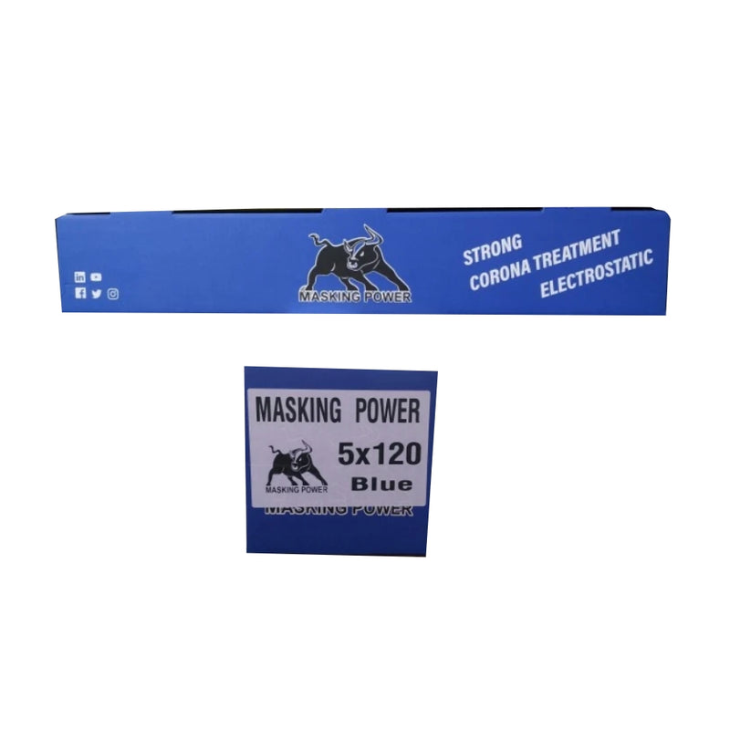 MASKING POWER AUTOMOTIVE FILM  ROLL 6M X 120M BLUE AUTOMOTIVE PAINT PROTECTION