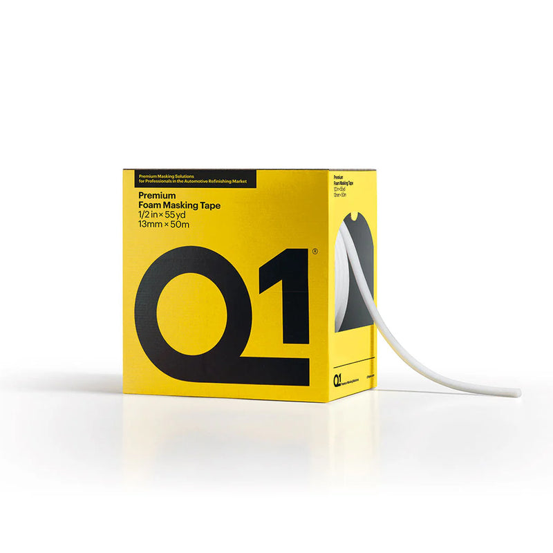 Q1 PREMIUM FOAM MASKING TAPE 1/2Inch X 55yd Soft Edge 13MM X 50M