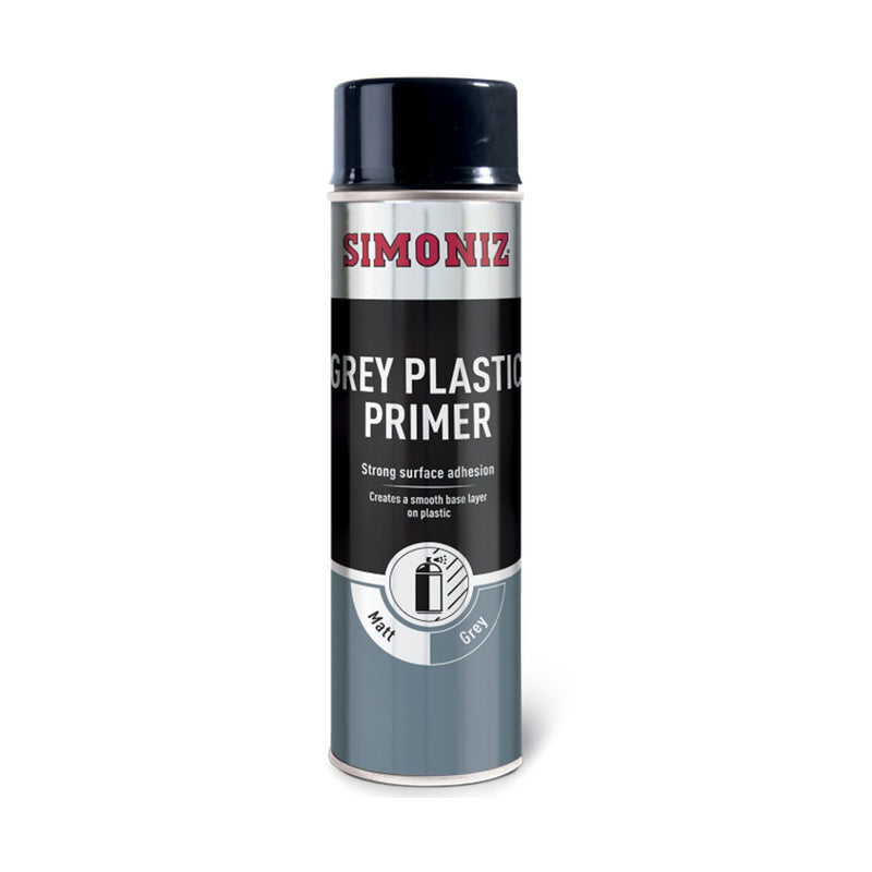 Simoniz Auto Car Grey Plastic Primer - 500ml SIMP08D Strong Surface Adhesion