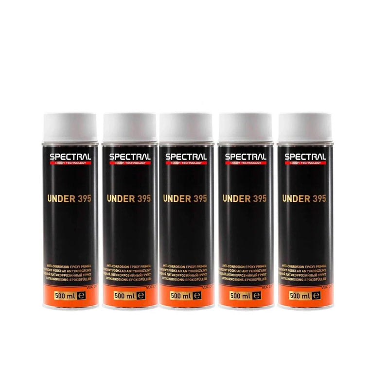 5 X NOVOL SPECTRAL UNDER 395 EPOXY PRIMER AEROSOL 500ML - LIGHT GREY
