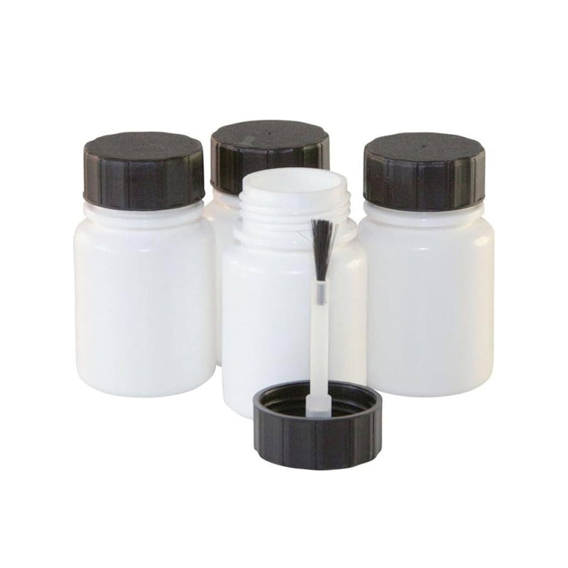 Touch Up Paint Bottles With Brush in Lid & Agitator Ball - 50 Pack 30ml Per Bottle