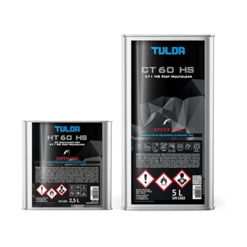 TULDA CT60 Multi-Clear 2:1 HS Speedline Acrylic Lacquer + HT60 7.5 Litre Kit