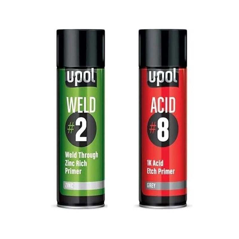 U-POL WELD/AL  450ml Zinc Rich Primer & Acid Etch Primer 450ml